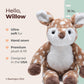 Bearington Willow Plush Fawn Stuffed Animal, 15 Inches