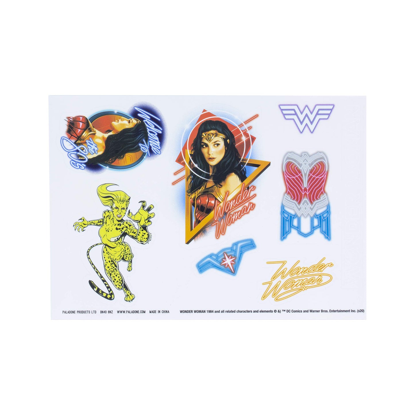 Paladone Dc Comics Wonder Woman 1984 Gadget Decals, 4 Sheets, Pp6775Wwf