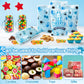 ArianQicult Hi Five Party Favor Bags - 50Pcs Blue High 5 Year Old Goody Candy Treat Gifts Bags 5th Birthday Painting Decorations