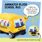 Wheels On The Bus Plush | Stuffed School Bus | Wheelie School | Animated Singing School Bus | Plush Bus | Stuffed School Bus Toy | School Bus Stuffed Toy | Mouth Moves And Sings Wheels On The Bus