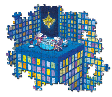 Clementoni - 35077 - Mordillo Puzzle - The Dinner - 500 Pieces - Made In Italy - Jigsaw Puzzles For Adult