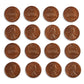 LEARNING ADVANTAGE Play Pennies - Set of 100 Plastic Coins for Teaching Money Math - Realistic US Currency Size