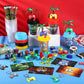 Watersay 218 Pcs Video Game Party Favors Set Includes Drink Cup with Lid Game Card Pencil Sharpener Eraser Stickers Slap Bracele