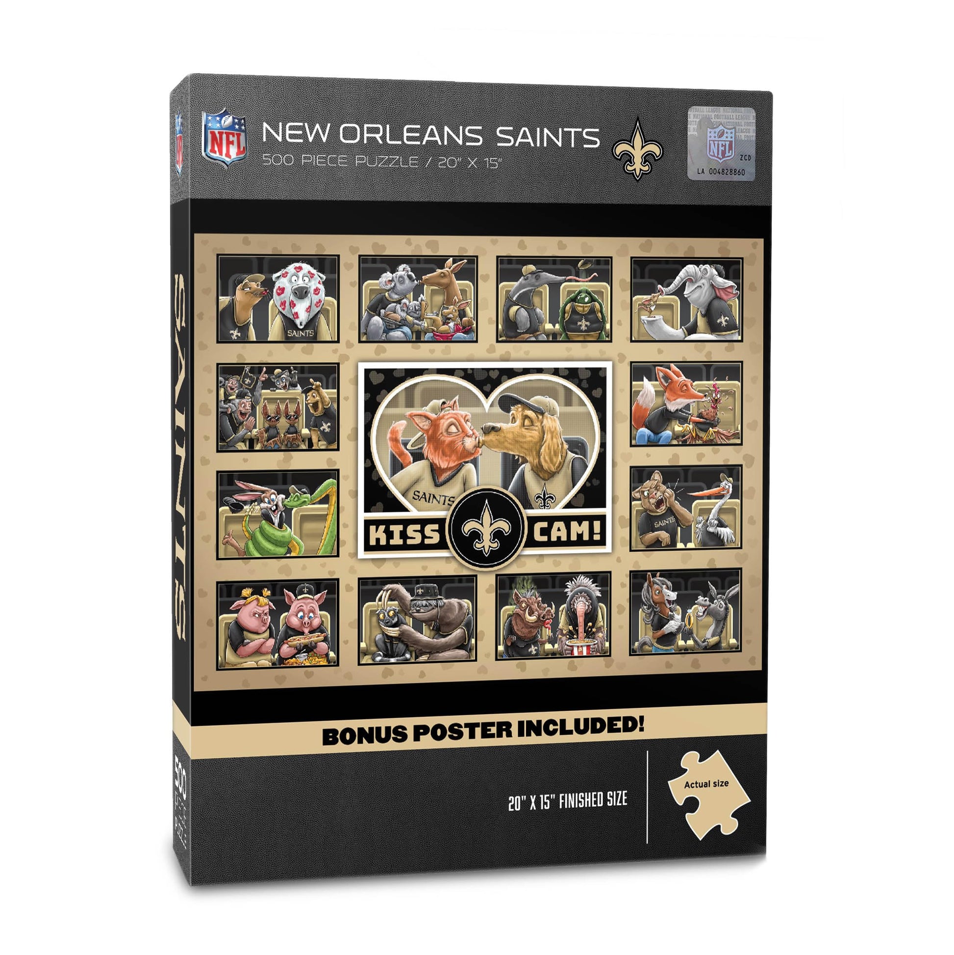 YouTheFan NFL New Orleans Saints Kiss Cam 500pc Puzzle