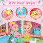 Amidear Dollhouse With 4-Story 11 Rooms, Dream Gift Princess Doll House Playset With Furniture Pool Slide, Pink Toddler Toy Hous