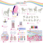 BONNYCO Unicorns Gifts for Girls Painting Kit with 18 Figurines Painting for Kids with Glow in The Dark | Girl Toys 3 4 5 6 7 8