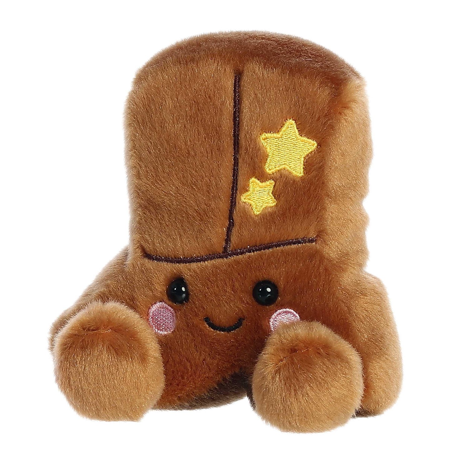 Aurora Adorable Palm Pals Evan Cowboy Boot Stuffed Animal - Pocket-Sized Play - Collectable Fun - Brown 5 Inches