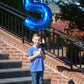 Navy Blue 5 Balloon, Number Balloon 40 Inch, Blue Party Supplies, 5Th Birthday Balloon Decorations, 5 Number Balloons, Number 5
