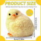 XPQKDC 2Pcs Handmade Chick Taba Squeeze Toys, Ultra Soft Sticky Stress Relief Fidget Toy, Silicone Squeeze Toys for Kids & Adult