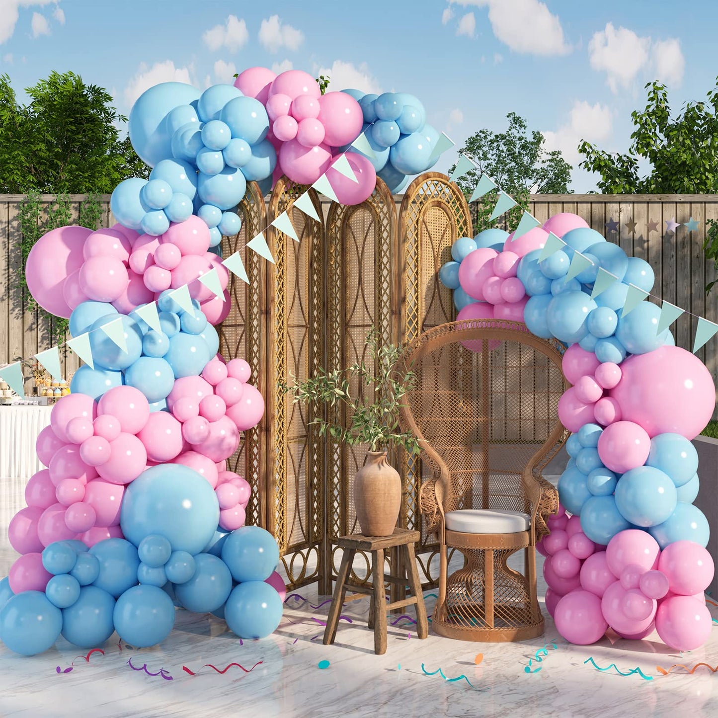 House Of Party Pastel Pink Balloons | Valentine'S Day Balloons Garland Kit, 5/12/18 Inch | Balloon Arch For Birthday Party, Wedd