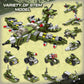 Wideland Stem Building Block Toys, 576Pcs Military Engineering Building Bricks Toy For Kids, 25-In-1 Army Destroyer Fighter Tank Playset Construction Kits, Idea Toy Gifts For Age 6 7 8 9 10+ Years Old