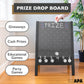 Ilyapa Board Large Prize Drop Game, 21 X 30 Double Sided Penny Drop & Wooden A-Frame Chalkboard Sign for Trade Show - Game Board
