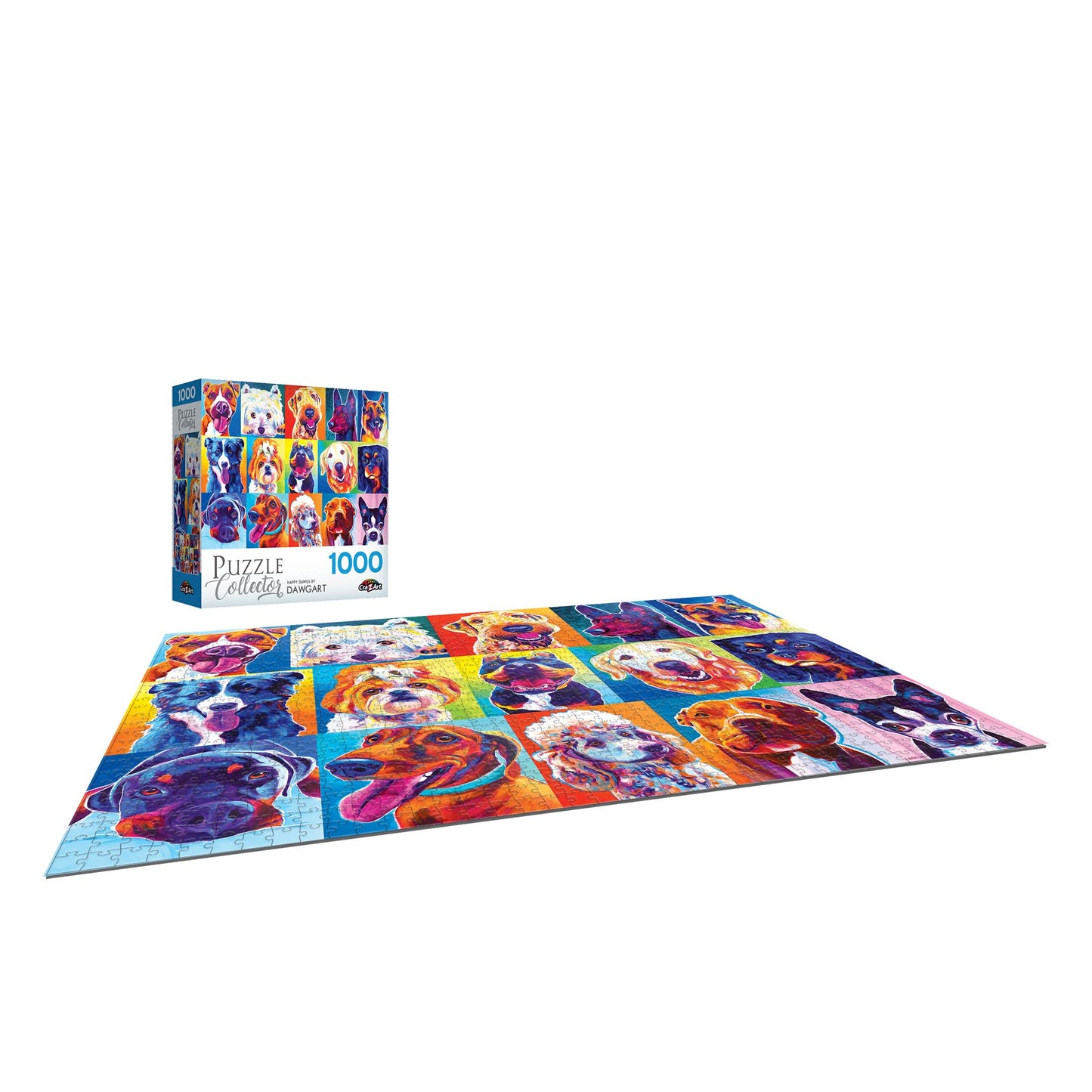 Roseart - Puzzle Collector - Happy Dawgs - 1000 Piece Jigsaw Puzzle For Adults