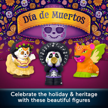 Little People Collector Día De Muertos Special Edition Figure Set, 3 Traditional Characters In Display Box For Adults & Fans