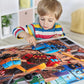 Jumbo Floor Puzzle For Kids,Construction Site Jigsaw Large Puzzles,48 Piece Construction Vehicle Puzzle For Toddler Ages 3-5,Children Learning Preschool Educational Toys,Gift For 4-8 Years Old