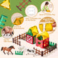 Coco&Friends Magnetic Tiles Farm Animals For Toddlers Kids Ages 2-8 - Magnetic Blocks Building Stem Toys For 3 Year Old Girl Boy