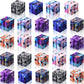 24 Pieces Cubes Toys Mini Blocks Cube Bulk Gadget Sensory Toy Hand Held Blocks Finger Gadget Gift For Adults Anxiety Stress Relief Game(Starry Style)