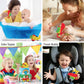 Dollibu Bi Plane Bath Buddy Squirter - Floating Bi-Plane Rubber Bath Toy, Fun Water Squirting Bathtime Play For Toddlers, Cute Airplane Transport Toy For The Bathtub
