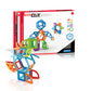 Guidecraft PowerClix Frames Magnetic Building Blocks Set, 74 Piece Magnetic Tiles, Stem Educational Construction Toy