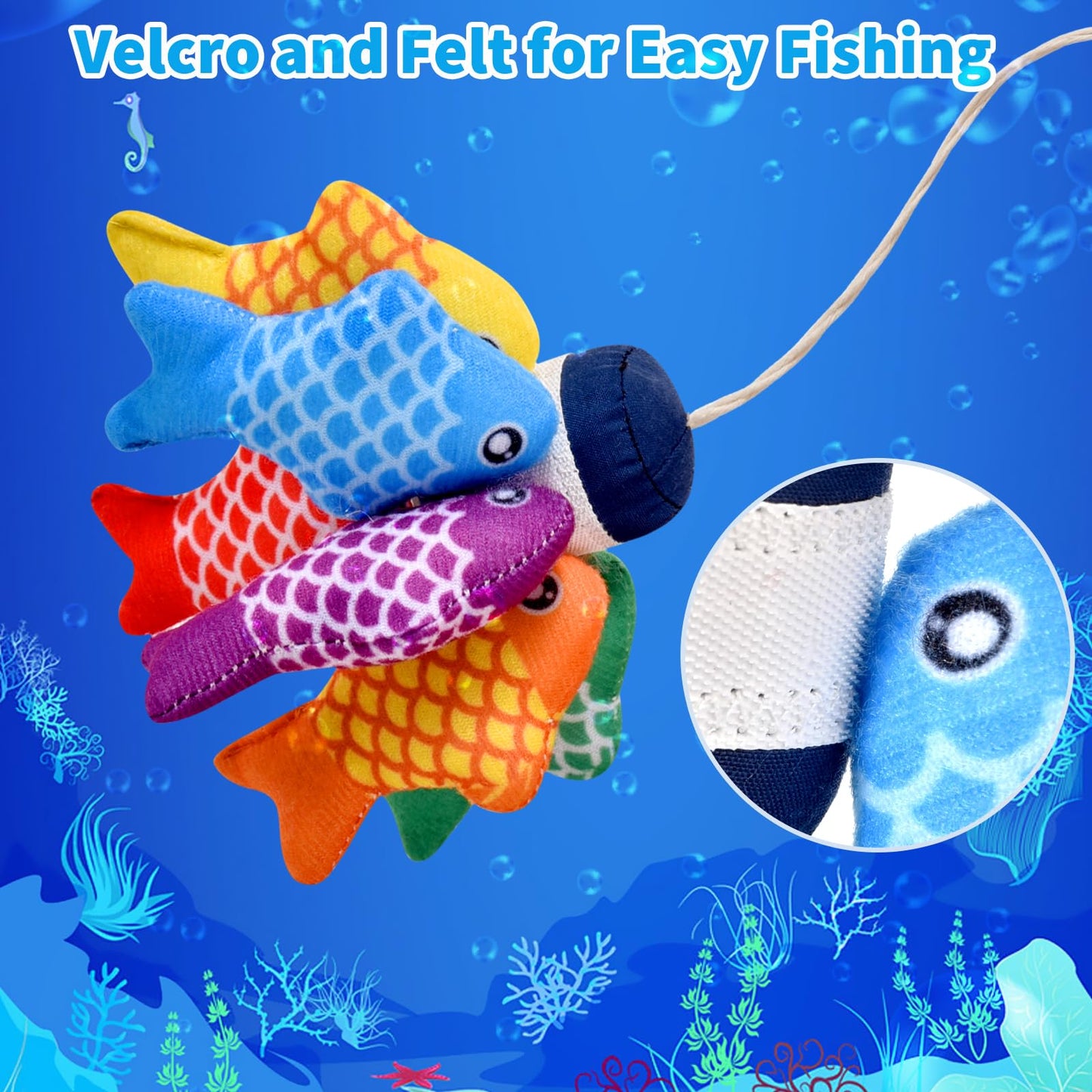 Montessori Toys For 1 Year Old,20Pcs Baby'S Sensory Toy First Fishing Toy Set For 1-3 Boy Girl Birthday Gift,Educational Learnin