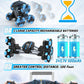 iappadore Remote Control Car, RC Transform Stunt Car 360 Flips Rotating, Drift, 90 Upright Driving RC Stunt Car with Headlight A