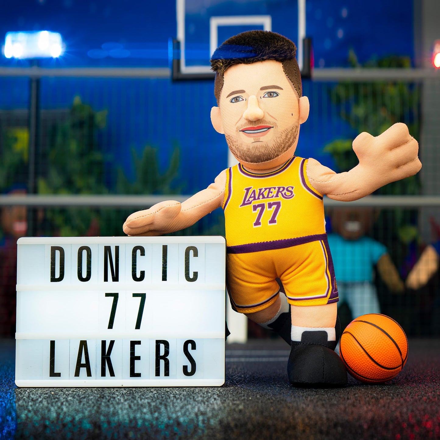 Bleacher Creatures Los Angeles Lakers Luka Doncic 10 Plush Figure - Nba Player Plush For Play Or Display
