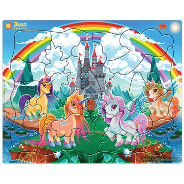 Just Smarty Unicorn Puzzles for Kids | 27-Piece Cardboard Jigsaw | Multicolor | Ages 3-5