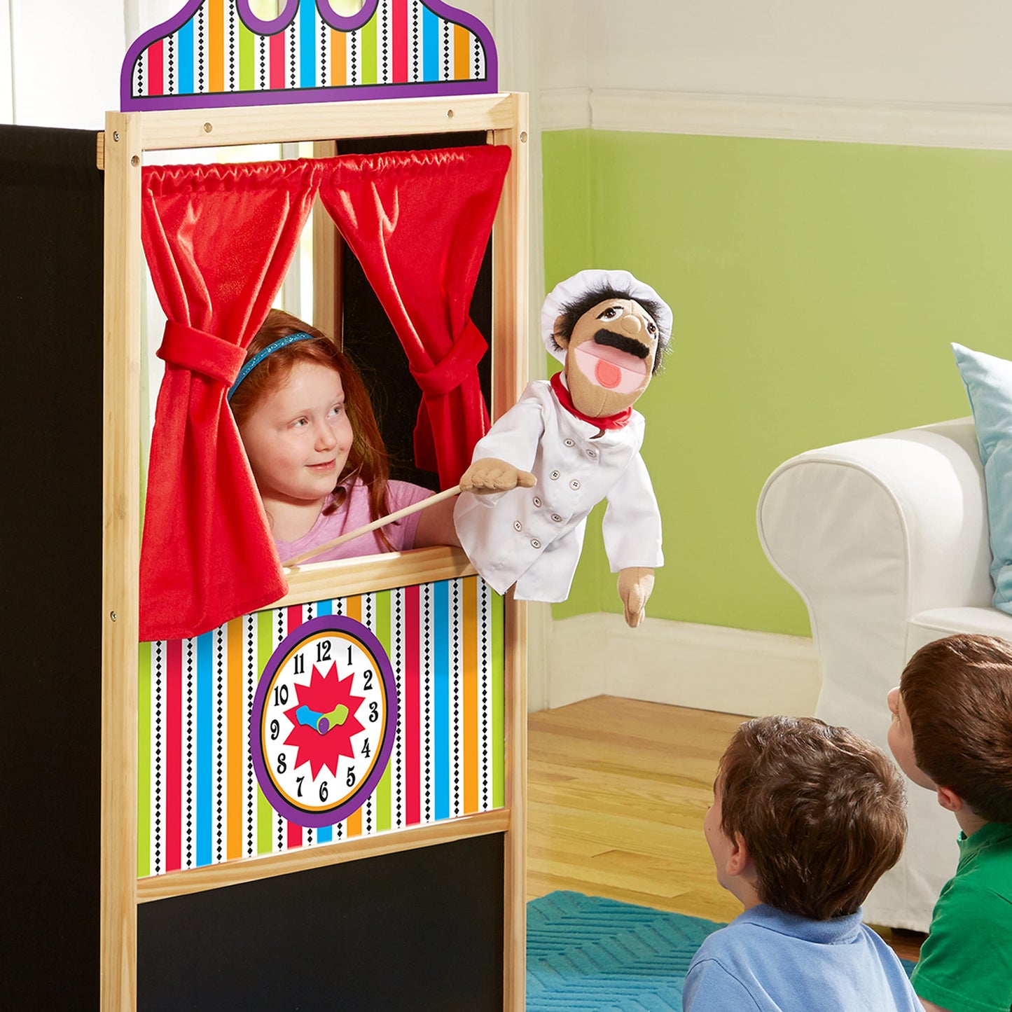 Melissa & Doug Chef Puppet (Al Dente) With Detachable Wooden Rod