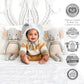 cuddle + kind Evan The Elephant 20" Hand-Knit Doll - 100% Cotton, Multi Colour, Fair Trade, 1 Doll = 10 Meals