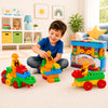 Zest 4 Toyz Building Blocks 73 Pcs (61 Blocks+12 Wheels) Diy Interlocking Blocks Puzzle Toy Set Construction Creative Stacking P