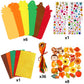 Fall Bookmark Craft Kits Thanksgiving Foam Crafts for Kids Leaf Foam Stickers Autumn Classroom Activities 36 Sets