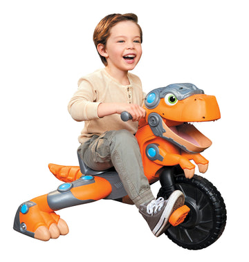 Little Tikes Chompin' Dino Trike, Outdoor Indoor Ride On Toy W/Dinosaur Sounds Roars, Adjustable Seat, Rugged Wheels- Kids Gift, For Toddler Boys & Girls Ages 3 4 5+ Years Old, Large