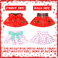 6 Pieces Santa Clothing Elf Dance Skirt Set Christmas Elf Skirts For Christmas Doll Holiday Decorations (Not Include Doll)(Cute Style)
