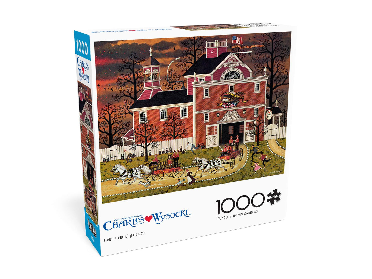 Buffalo Games - Charles Wysocki - Fire! - 1000 Piece Jigsaw Puzzle For Adults -Challenging Puzzle Perfect For Game Nights - Finished Size Is 26.75 X 19.75
