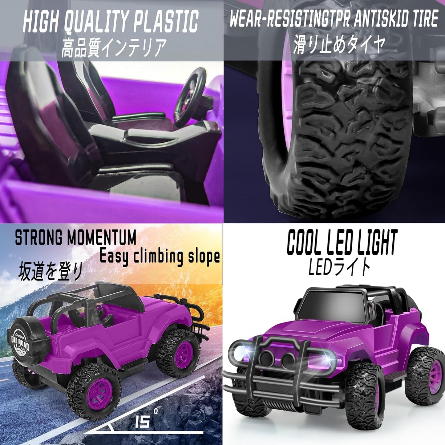 YongnKids Remote Control Car for Kids, 1:20 Scale Rc Trucks for Boys Age 4-7, Rc Truck Cars Toys for Ages 5-7 8-13 Boys Girls Bi