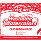 Cra-Z-Art Washable Watercolors Classroom Pack, 8 Colors, 36 Count