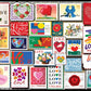 White Mountain Puzzles Love Stamps 1000 Piece Jigsaw Puzzle
