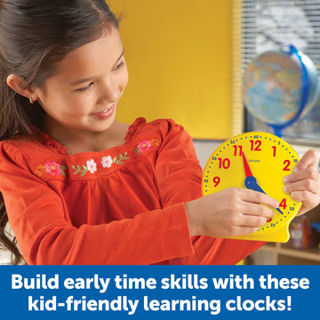 Learning Resources Classroom Clock Kit Clock,Classroom Kit (Pack Of2)