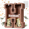 Summidate Wooden Letter Piggy Bank, Extra Thick Large Capacity Piggy Bank For Kids Boys Girls Toddler, Alphabet H Money Bank| Co