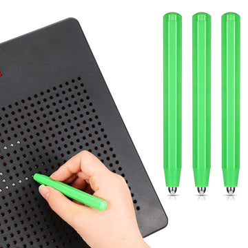 Outus Magnetic Drawing Pen Set - 3 Replacement Stylus Pens for Magnapad - Green - Durable ABS Material