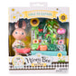 Honey Bee Acres Time to Garden  Complete Set with Miniature Doll Figure  16 Pieces   Ages 3+