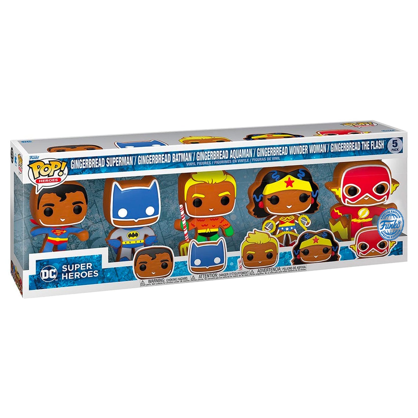 Funko Pop! Dc Superheroes Gingerbread - 5 Pack