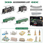 Electric Train Sets For Boys Girls Metal Alloy Christmas Trains Toys Steam Locomotive, Passenger Carriages, Tracks, Light & Soun