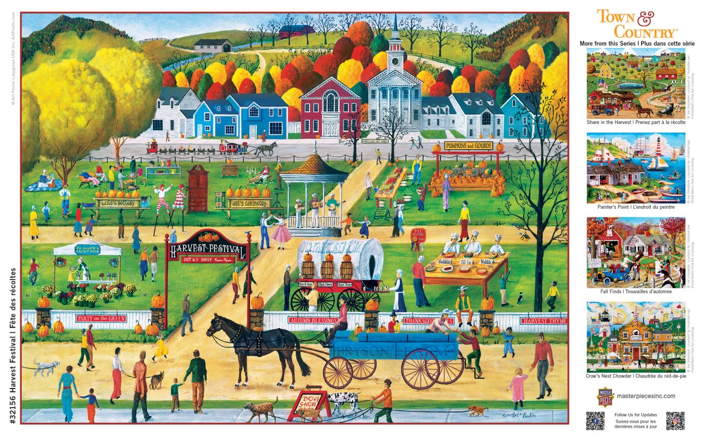 MasterPieces 300 Piece EZ Grip Jigsaw Puzzle - Havest Festival - 18x24