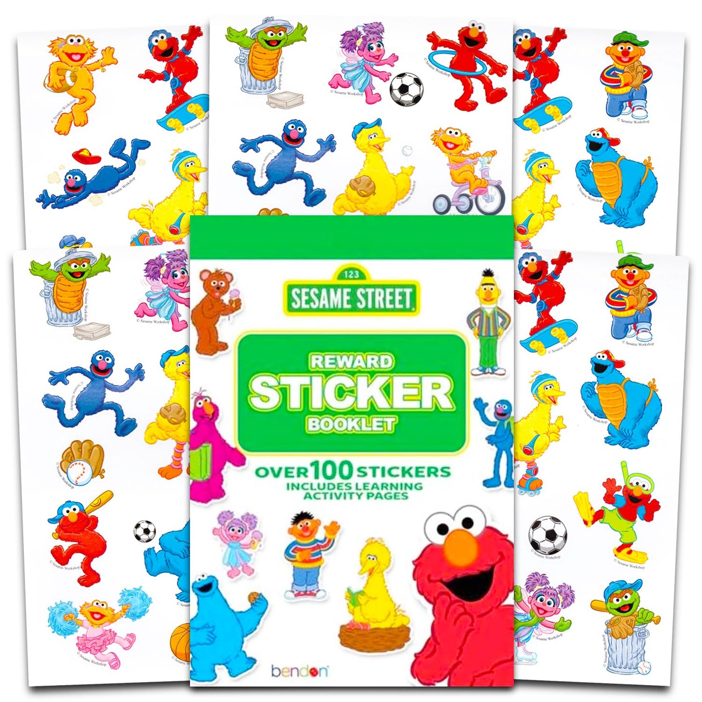 Sesame Street Coloring Book with Stickers