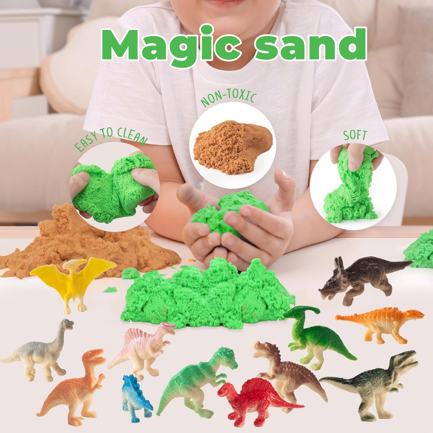 Dinosaur Gifts For Boys - Dinosaur Light-Up Terrarium Kit For Kids - Birthday Gift For Boys Ages 4 5 6 7 8-12 Year Old - Diy Din