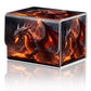 Card Game Storage Box TCG Deck Box MTG Card Box Organizer Trading Card Case Commander Deck Box TCG Card Storage Box Magnetic Closure Creative Pattern Up to 200 Cards  The Fire Dragon On The Rock