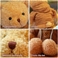 Aucooma Teddy Bear Stuffed Animal Cute Brown Hoodie Bear Plush Toys Gifts For Kids 11.8 Inches