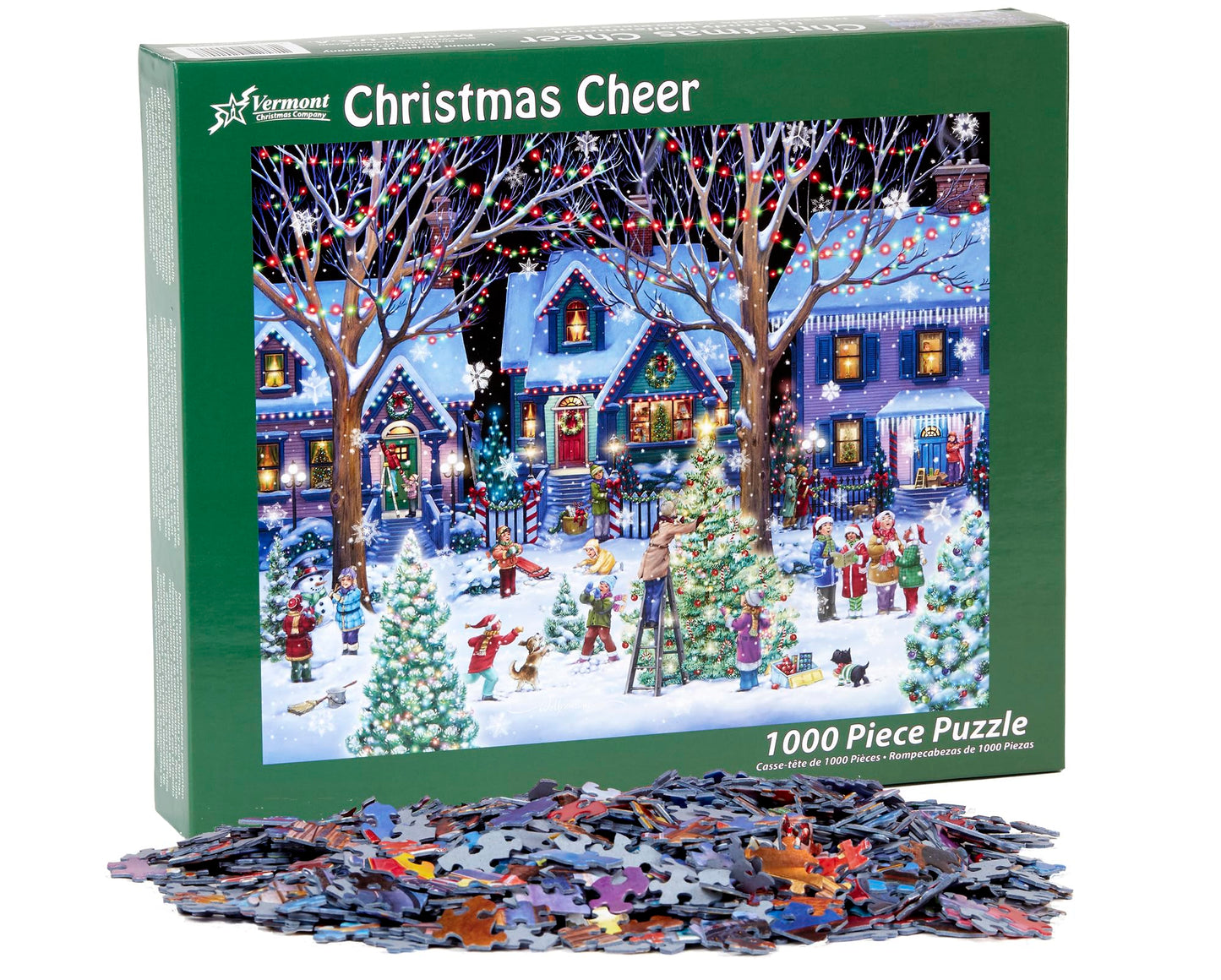 Vermont Christmas Company Christmas Cheer Jigsaw Puzzle 1000 Piece
