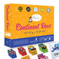 Byron's Games Continent Race Board Game - Educational Geography Game for Kids & Families, Cardstock, Yellow, Model DYE-1400